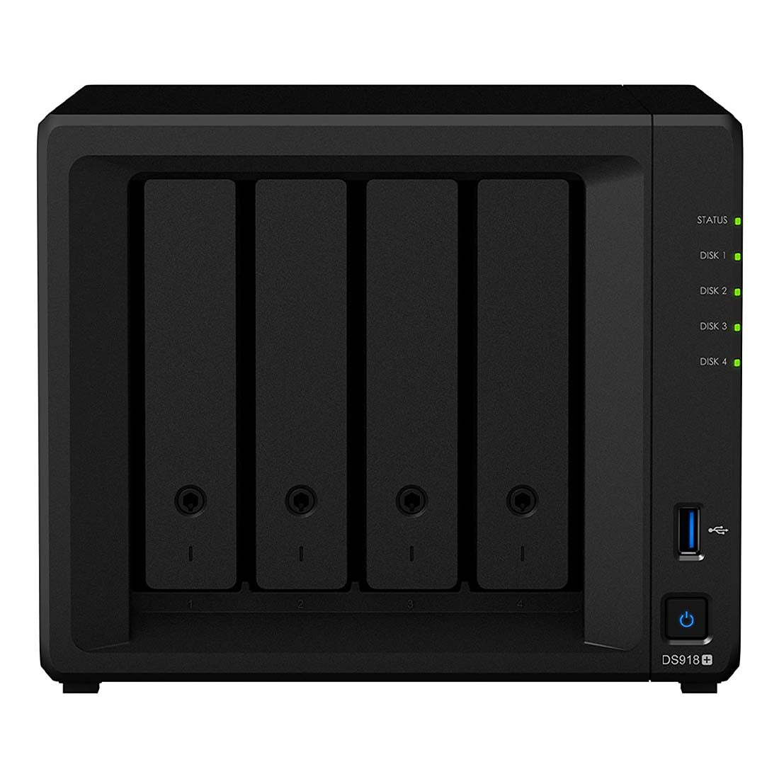 Synology Diskstation DS918+ 4 Bay Quad core 4 GB DDR3L NAS Device