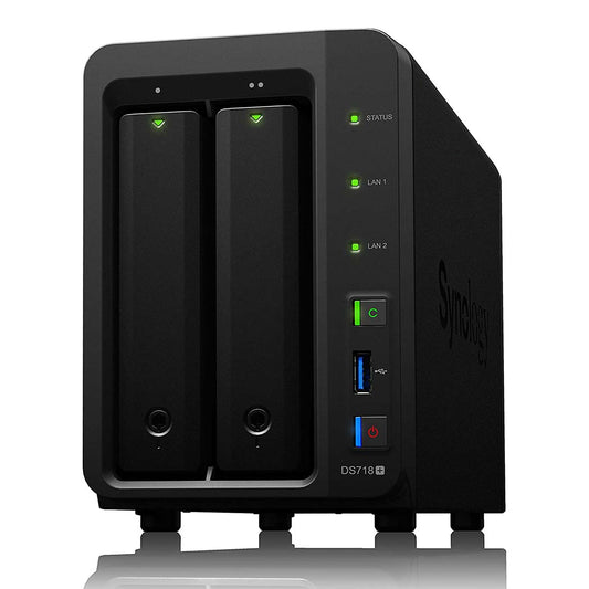 Synology DiskStation DS718+ 2-Bay Quad Core 2GB DDR3L Network Attached Storage