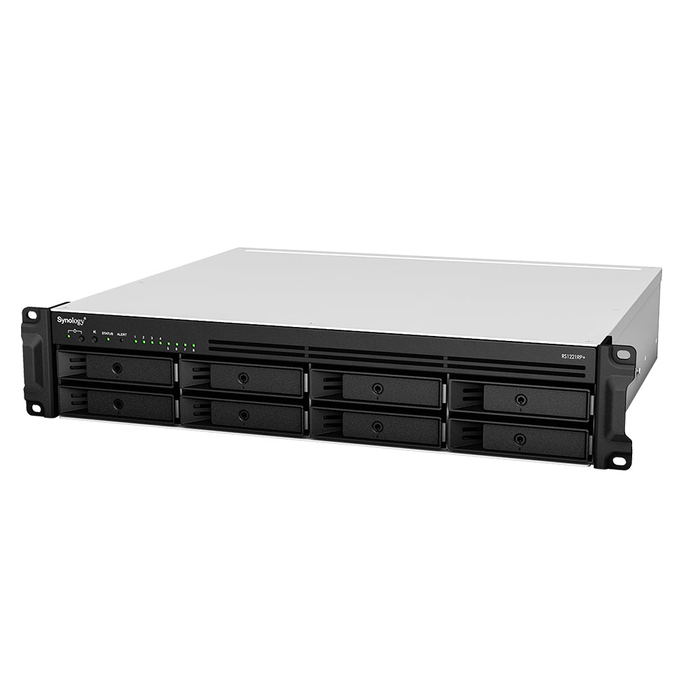 Synology RS1221RP+ RackStation 8-Bay Diskless Rackmount Network Attached Storage NAS Device