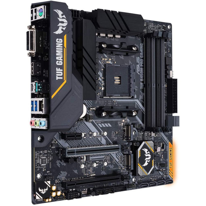 ASUS TUF B450M-PRO Gaming AMD AM4 Micro-ATX Motherboard with Aura Sync RGB