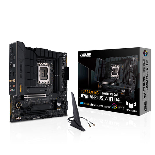 ASUS TUF GAMING B760M-PLUS WIFI II D4 LGA 1700 Micro-ATX Gaming Motherboard