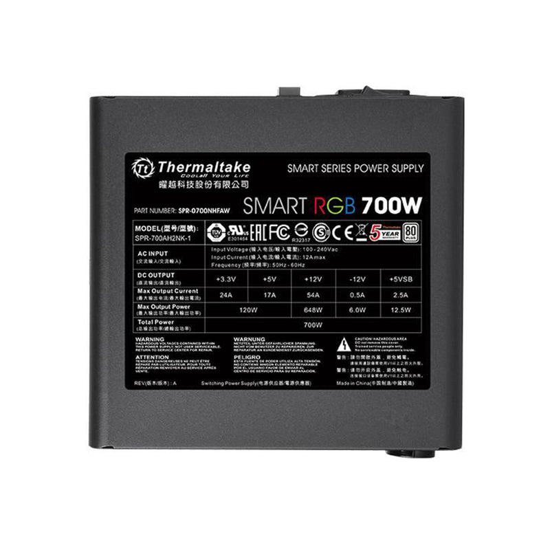 [Repacked]Thermaltake Smart RGB 700W 80 Plus Power Supply with 120mm Fan