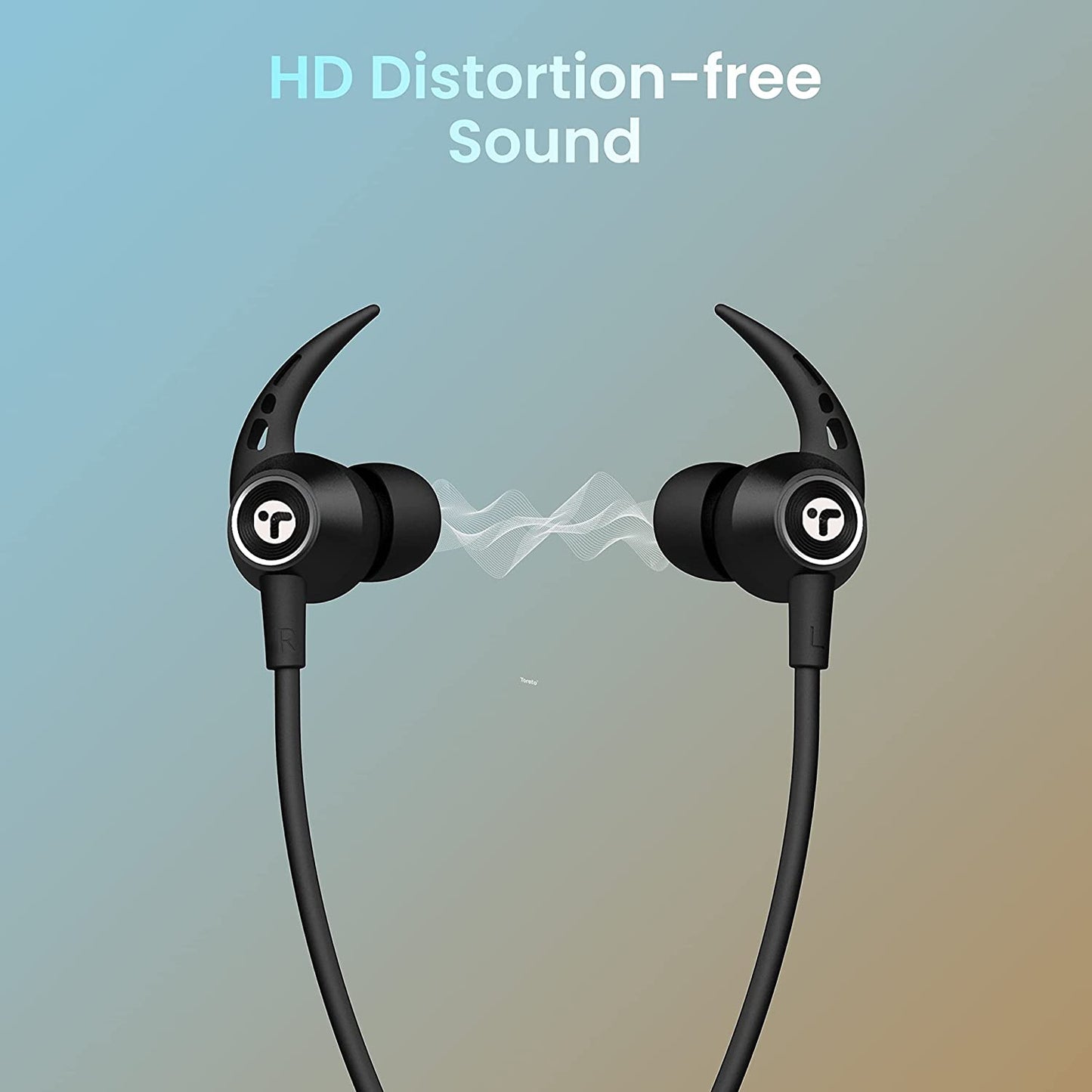 Toreto Alpha Lite Wireless Bluetooth Neckband Headset with upto 20Hrs Playtime