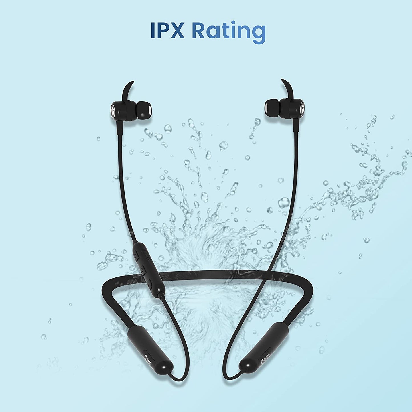 Toreto Alpha Pro  Wireless Bluetooth Neckband Headset with upto 90Hrs Playtime