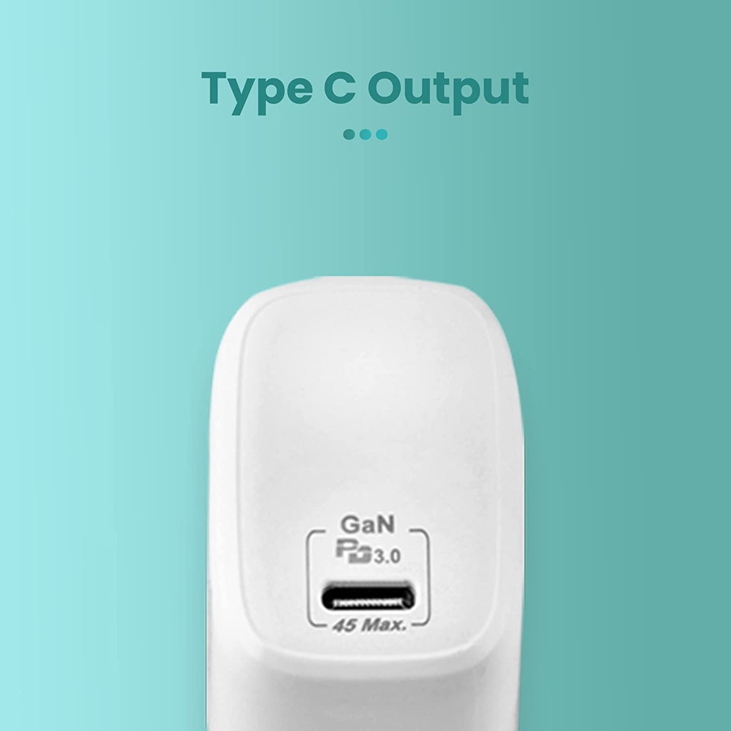 Toreto Flash Nano 3 45W USB-C Fast Charging Adapter with USB-C to USB-C Cable