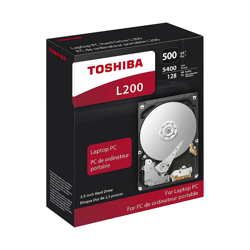 Toshiba L200 500GB 2.5 Inch SATA Internal Hard Drive with 5400 rpm and Shock Sensor