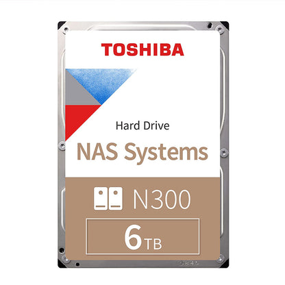 Toshiba N300 6TB 3.5-इंच SATA 7200RPM इंटरनल NAS हार्ड डिस्क