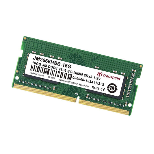Transcend 16GB DDR4 RAM 2666MHZ CL9 Laptop Memory Module