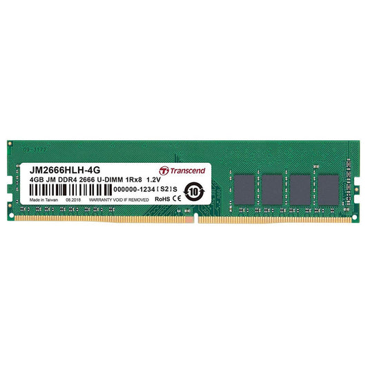 Transcend 4GB DDR4 RAM 2666MHZ CL9 Desktop Memory Module