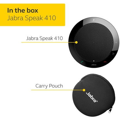 Jabra Speak 410 वायर्ड USB स्पीकर सर्वदिशात्मक माइक्रोफोन के साथ