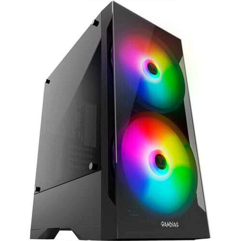 Gamdias APOLLO E2 ATX Mid Tower Cabinet with Tempered Glass Panel and USB 3.0 Ports From TPS Technologies