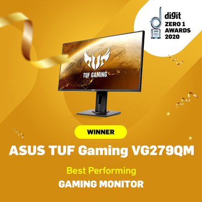 Asus TUF VG279QM 27 इंच फ़ुल HD गेमिंग मॉनिटर Nvidia G-SYNC और 2W ड्युअल स्टीरियो स्पीकर के साथ