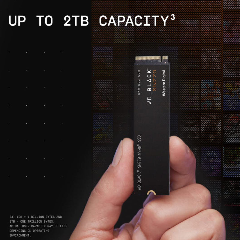 Western Digital Black SN770 1TB M.2 NVMe PCIe 4.0 Internal SSD