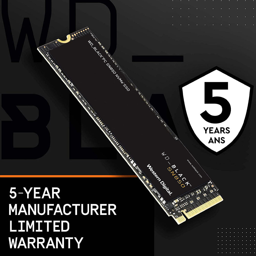 Western Digital Black SN850 2TB M.2 NVMe PCIe 4.0 Internal SSD