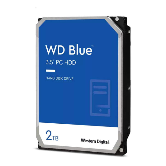 वेस्टर्न डिजिटल ब्लू 3.5 इंच 2TB SATA इंटरनल हार्ड डिस्क ड्राइव 7200RPM के साथ