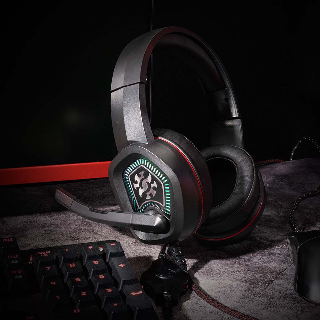 XPG EMIX H20 Gaming Over-Ear RGB Wired Headphone with Virtual 7.1 Surround Sound