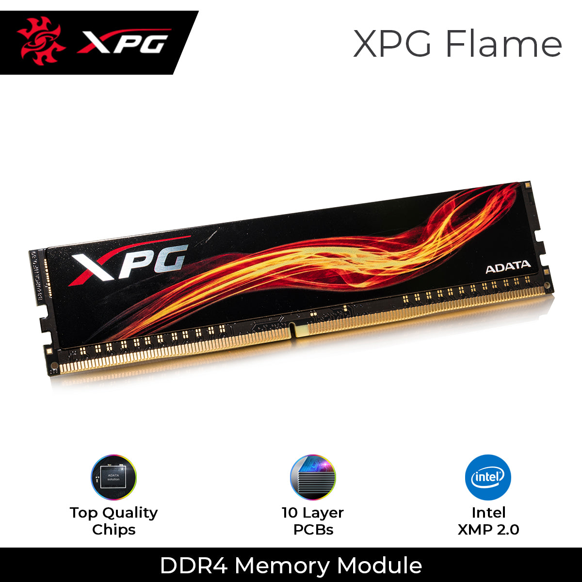 XPG Flame 3000MHz DDR4 Memory Module U-DIMM RAM