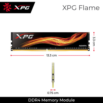 XPG Flame 3000MHz DDR4 Memory Module U-DIMM RAM
