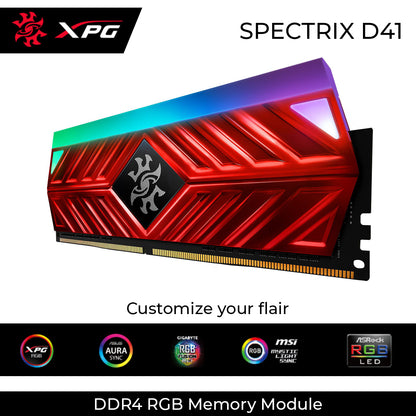 XPG Spectrix D41 DDR4 2666MHz RGB Desktop Memory