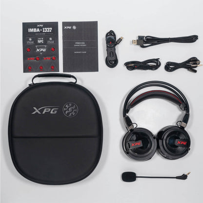 XPG PRECOG Over Ear Gaming Headset With Dual Dynamic Electrostatic Drivers