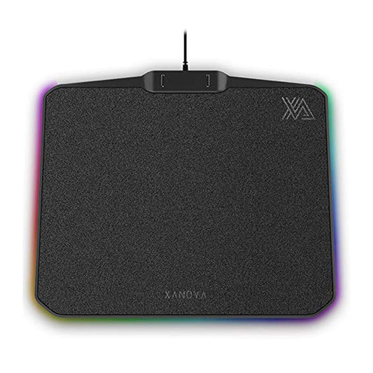 [रिपैक्ड] Xanova Phobos Luxe-R RGB गेमिंग माउसपैड 6 लाइटिंग इफ़ेक्ट के साथ
