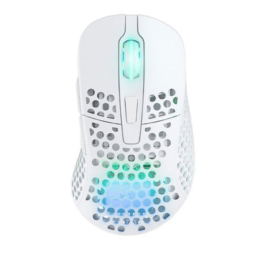 Xtrfy M4 White Wireless Lightweight RGB Gaming Mouse with Pixart 3370 sensor