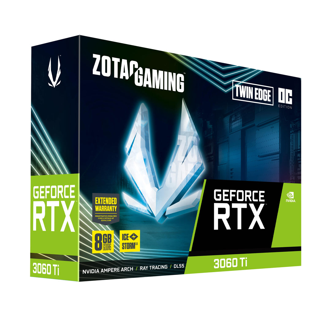 Zotac गेमिंग GeForce RTX 3060 Ti ट्विन एज OC LHR 8GB GDDR6 256-बिट ग्राफ़िक्स कार्ड