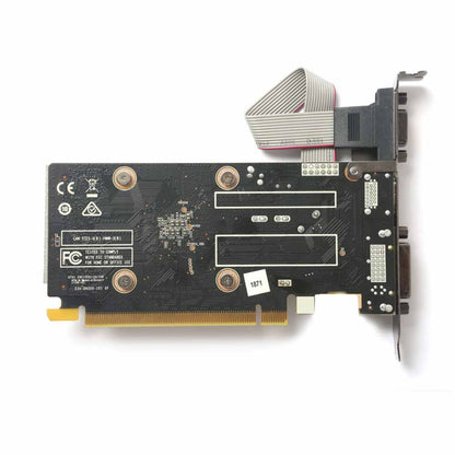 Zotac GeForce GT 710 DDR3 2GB 64-बिट ग्राफ़िक्स कार्ड सिंगल फैन और हीटसिंक के साथ