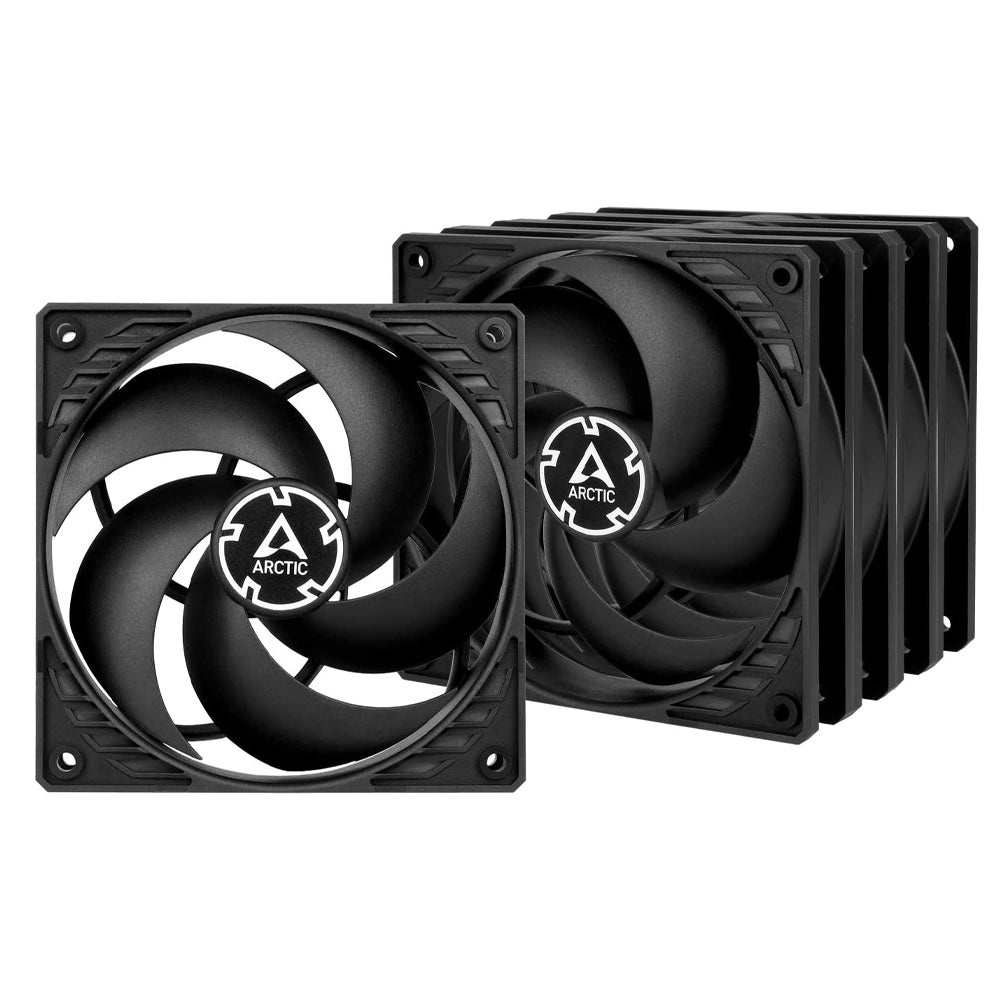 ARCTIC P12 PWM PST 120 mm Black CPU Case Cooling Fan Pack of 5