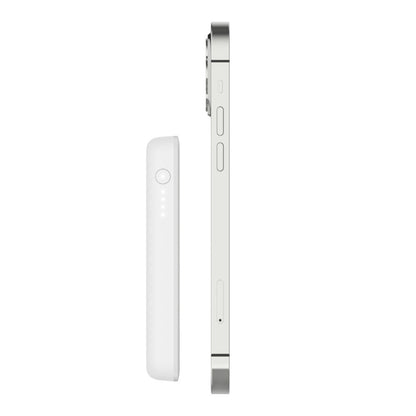 Belkin 2500mAh चुंबकीय वायरलेस पावर बैंक iPhone उपकरणों के लिए - सफेद