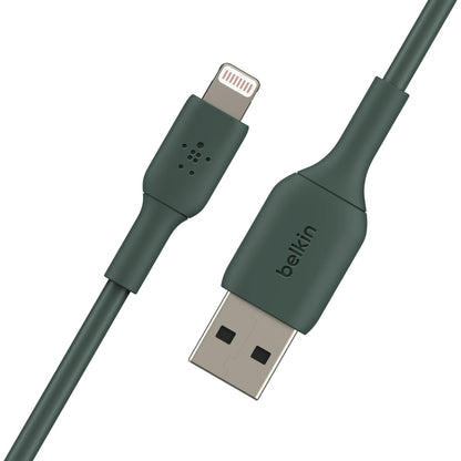 Belkin Boost Charge 1-Meter Lightning to USB-A Cable for iPhones - Midnight Green