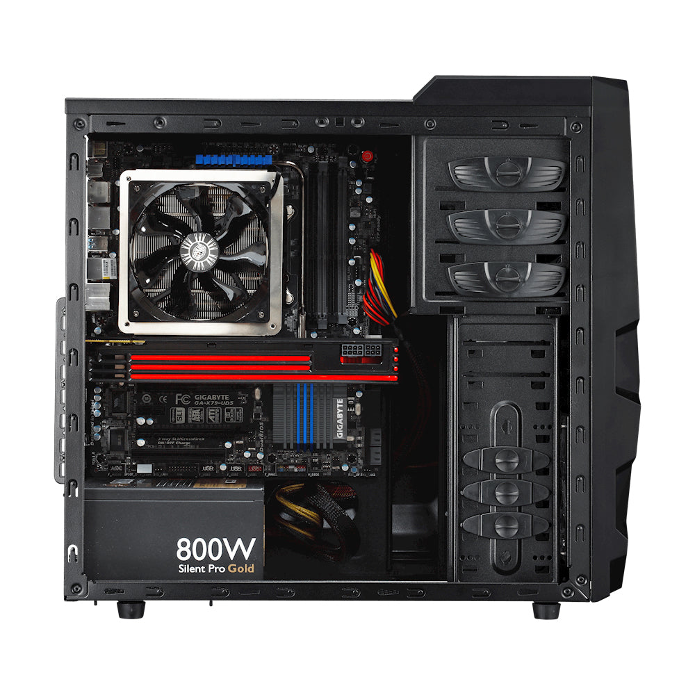 Cooler Master K380 ATX Mid-Tower Cabinet with Pre-Installed 120mm LED Fan