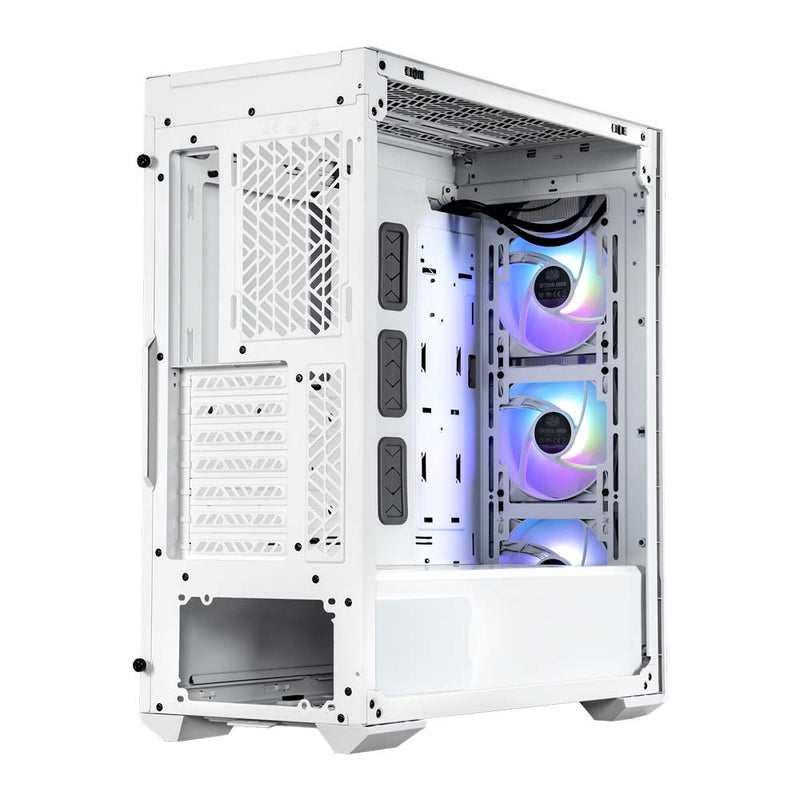 Cooler Master MasterBox TD500 Mesh V2 ATX White Mid-Tower Cabinet with 3 Pre-installed Fans