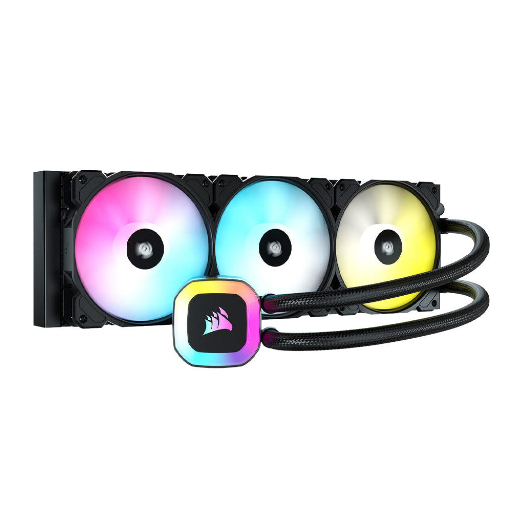 CORSAIR H150 360mm RGB AIO CPU Liquid Cooler with PWM Fans