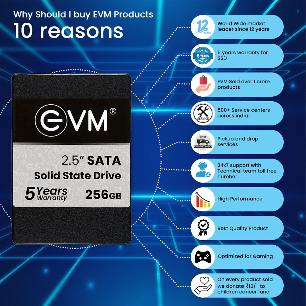 EVM 256GB 2.5-inch SATA 3D NAND Internal SSD
