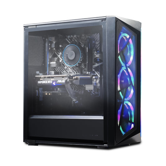 GOSHAWK Verge Gaming Desktop PC with Intel Core i5 12th Gen/16GB DDR4 RAM/RTX 3050 GPU 8GB/250GB NVMe SSD Boot Drive/ 1TB Storage & Windows 11 Home