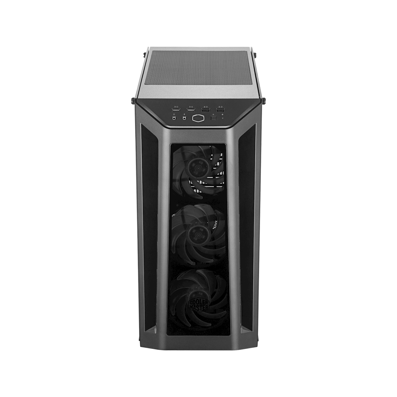 [RePacked] Cooler Master MasterBox MB530P Mid Tower Cabinet with 3 Tempered Glass Panels and ARGB Fans with Lighting Control