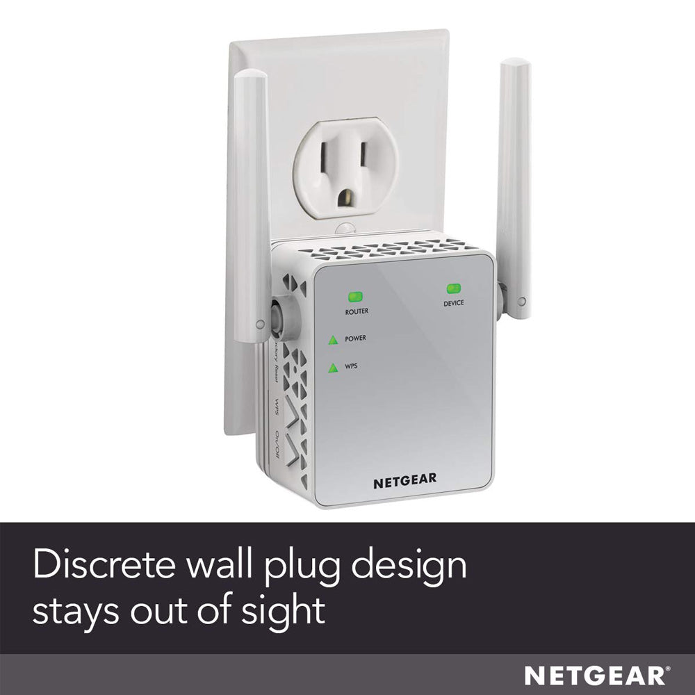 NETGEAR AC750 Wi-Fi Range Extender With Wall-plug and 750Mbps Speed