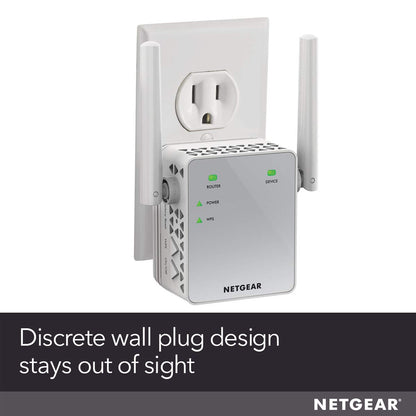 NETGEAR AC750 Wi-Fi Range Extender With Wall-plug and 750Mbps Speed