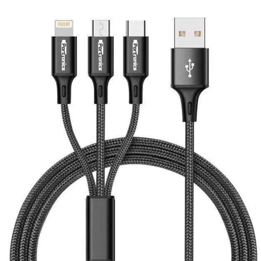 [RePacked] Portronics Konnect Trio Plus 3-in-1 Multi-Functional Cable