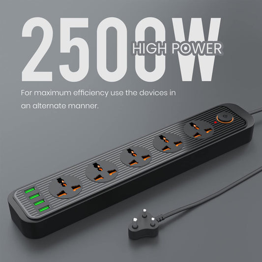 Portronics Power Plate 6 Power Converter with Short Circuit Protection