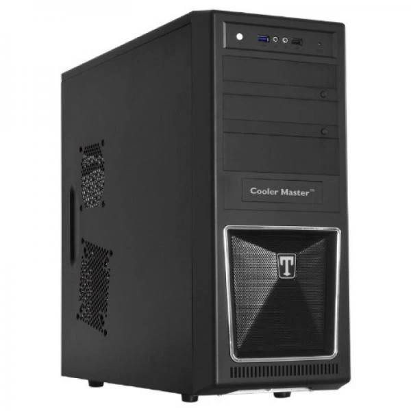 Cooler Master ELITE 310C ATX Mid Tower Cabinet with 120mm Fan and USB 3.0 Ports - Black