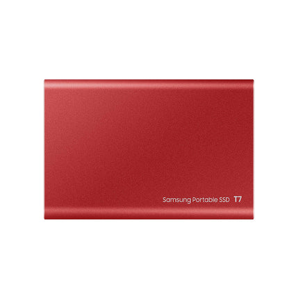 Samsung T7 2TB पोर्टेबल USB 3.2 Gen 2 टाइप-सी रेड एक्सटर्नल SSD