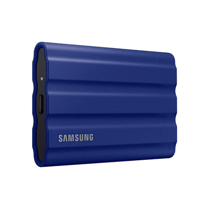 Samsung T7 शील्ड 2TB पोर्टेबल USB 3.2 Gen 2 टाइप-सी ब्लू एक्सटर्नल SSD