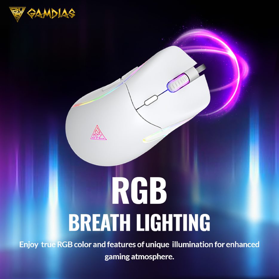 Gamdias Hermes E4 3-IN-1 RGB Mechanical White Gaming Keyboard, Mouse and Mousepad Combo
