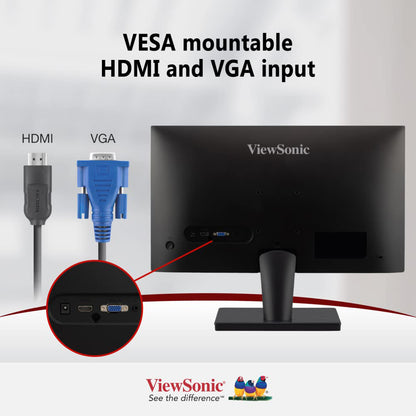 ViewSonic VA2215-H 22-इंच फ़ुल-HD VA मॉनिटर 4ms रिस्पॉन्स टाइम और AMD FreeSync के साथ