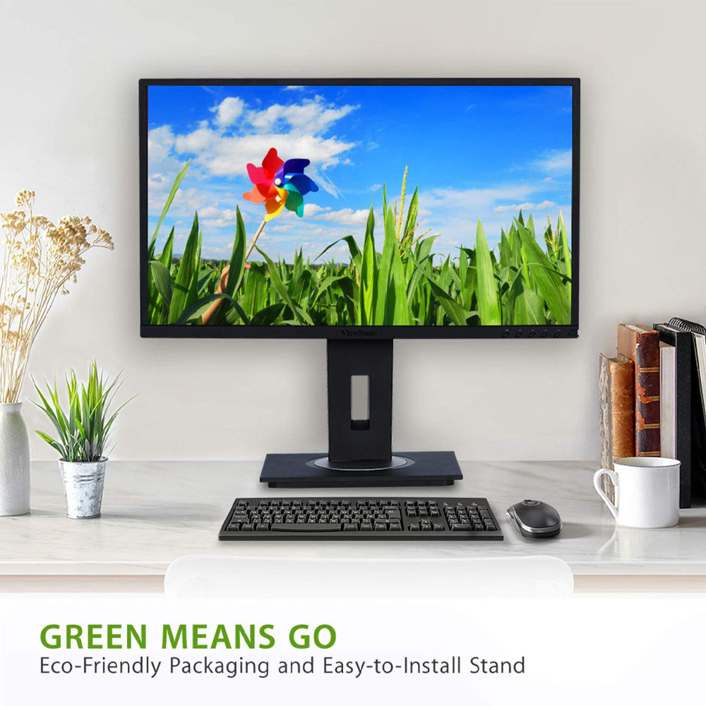 ViewSonic VG2448 24-inch FHD IPS Monitor with 5ms Response Time and Dual Speakers